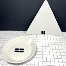 Piatto e ciotola triangolo Dudson vintage 1800-2000 Inghilterra