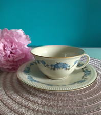 "TOSCA" Bohème, tazza da Thè con piattino, vintage, anni 70, porcellana bianca.