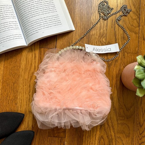 Borsa alessia rosa tulle - alessia,