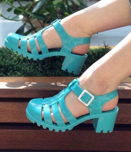 Sandali jelly scarpe tacco