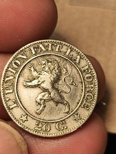 Splendida Centimes BELGIO - 20 CENT 1861 - Centesimi Re Leopoldo I