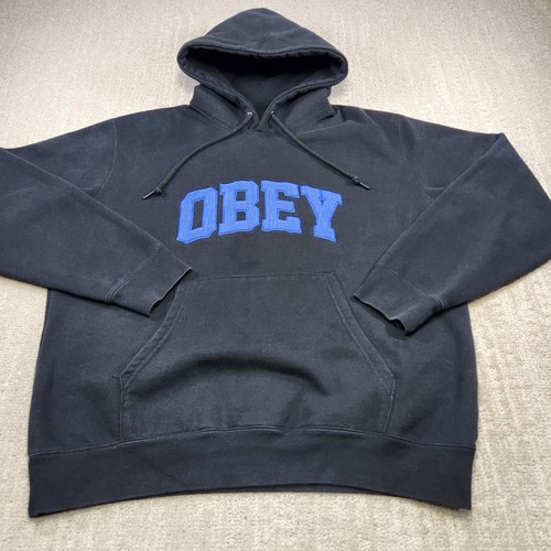 Felpa con cappuccio uomo obey - cappuccio,