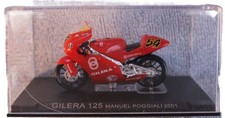 moto Gilera 125 di Manuel Poggiali del 2001 collezzione scala 1/24