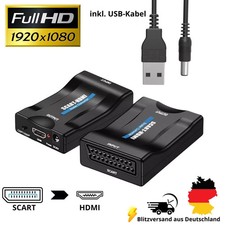 Adattatore da Scart a HDMI convertitore convertitore AV Scaler Converter 1080P HD TV NUOVO