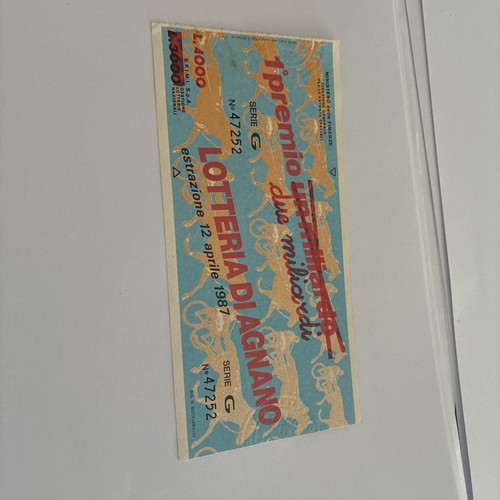 Biglietto lotteria nazionale - lotteria,