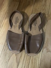 Menorquina Huran sandali donna menorcano taglia EUR 37/US 7 pelle punta aperta