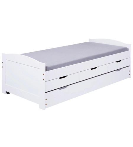Letto singolo con cassetti - letto,