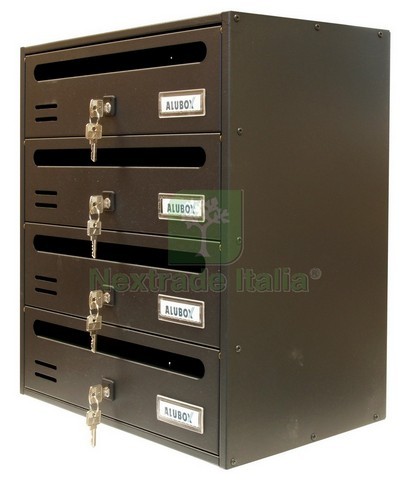 1pz alubox cassetta cubo 4 - cubo, r