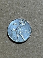 Moneta da 50 lire piccola 1992