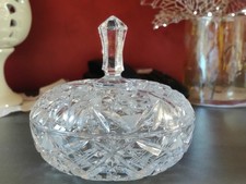 2 Eleganti porta caramelle in cristallo di Boemia