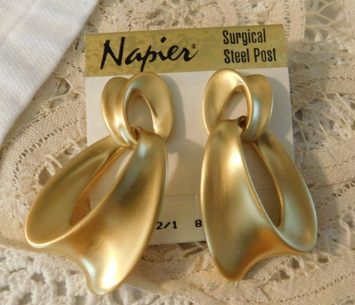 Orecchini napier placcati oro - orecchini,