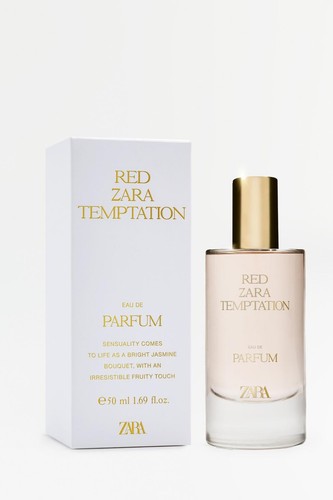 Red zara temptation edp 50ml - zara,
