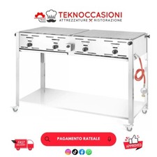 Grill -Barbeque Nuovo a gas con ruote da 133x60x92 per casa giardino ristorante