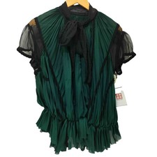 Blusa Trasparente Con Pieghe E