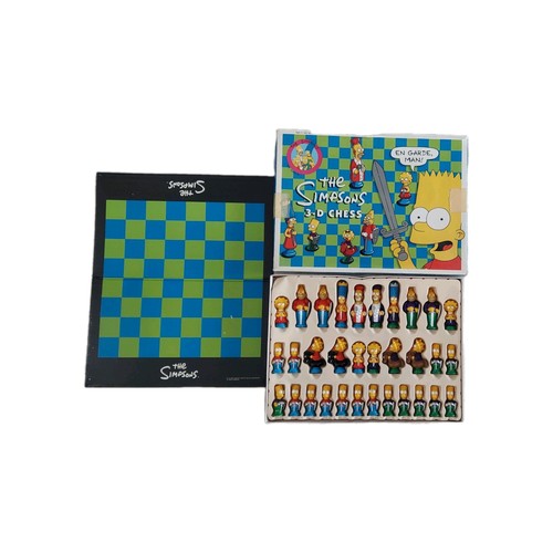 Set scacchi simpson vintage - 3d,