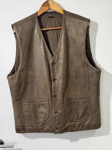 Gilet gilet biker vera pelle