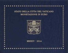 CITTA' DEL VATICANO - DIVISIONALE 2014  - 8 monete Euro Confezione originale FDC