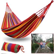 AMACA GIARDINO SINGOLA COLORATA SACCA COTONE CAMPEGGIO TENDA TESSUTO 190 X 80 CM