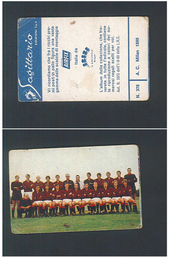 Figurina fotocalcio sagittario - figurina,