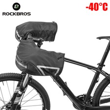 ROCKBROS Copri Manubrio MTB Bici Scaldamani Invernali Pogies Guanti Termici Antivento 