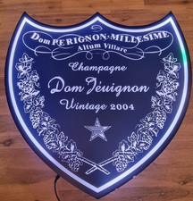 Insegna luminosa bifacciale Dom Perignon 60x60 cm Artigianale in Plexiglas