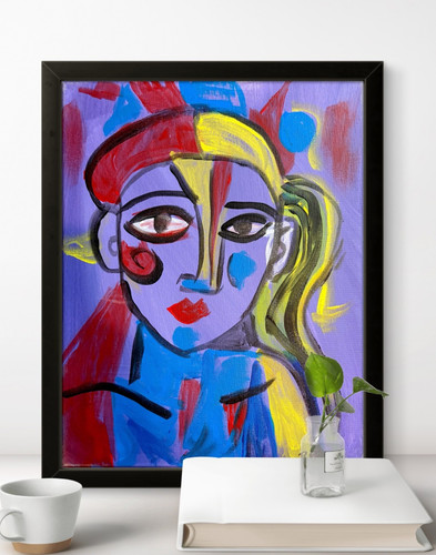 Quadro tela dama con - quadro,