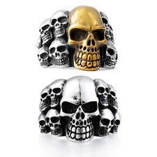 Anello IN Acciaio Inox Teschio