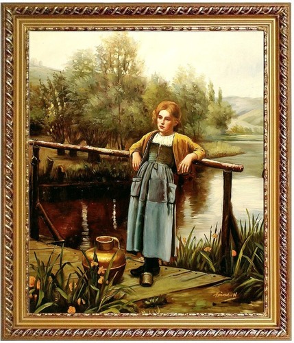 Quadro olio contadina maria - quadro,