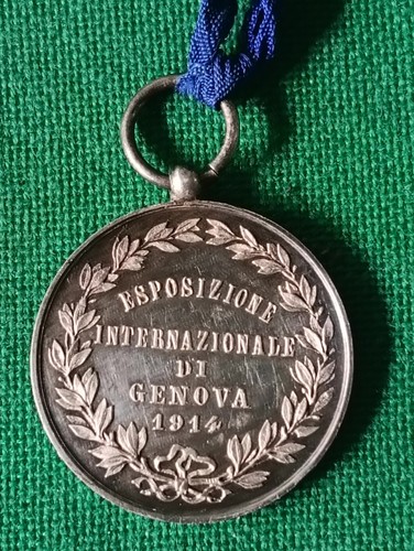 Medaglia argento esposizione - medaglia,