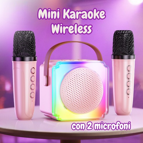Set karaoke wireless - set, rosa