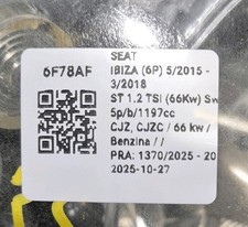 proiettore rh per SEAT IBIZA (6L) 1.2 12V Ber. 6f78af 6L1941006M 2001-2009