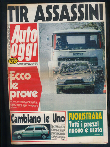 Auto oggi marzo 1988 - auto,