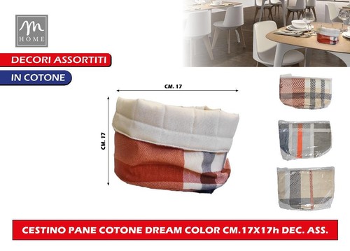 Cestino pane cotone dream - pane,