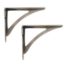 Coppia staffe mensola peltro