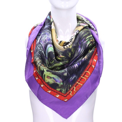Guess sciarpa silk donna lilla - guess,