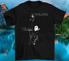 Camicia nera unisex Bauhaus Band Peter Murphy Live In Tour cotone tutte le taglie SE361