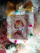 Decorazione Casa Natale Gatto