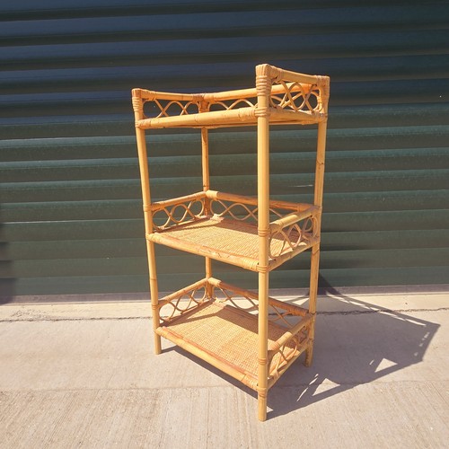 Vintage bamboo rattan tier - vintage,