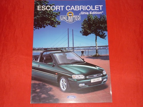 Ford escort cabriolet - escort, "ghia