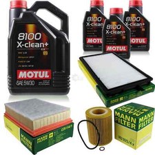 Motul 8 L 5W-30 olio motore + Mann per BMW 3er Coupé E36 320i 323i Touring
