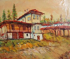 Dipinto a olio vintage