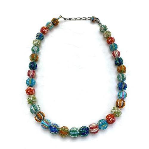 Collana vintage multicolore