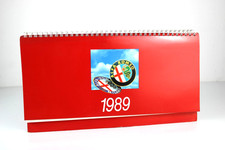 Calendario Vintage Alfa Romeo 1989 Originale Ufficiale da Tavolo Collezione (1)