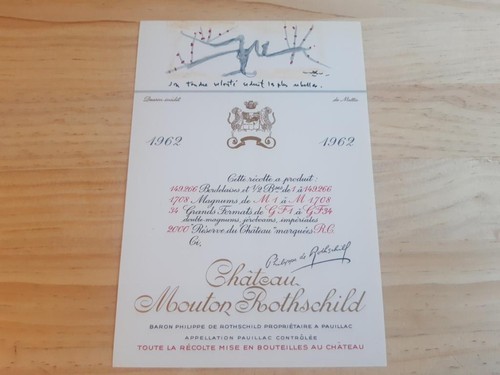étiquette vin chateau - , mouton