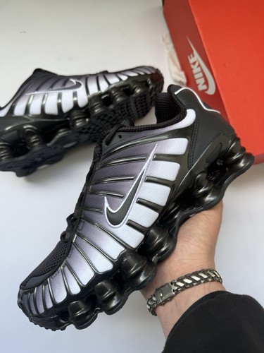 Nike shox fade nero bianco - nike,