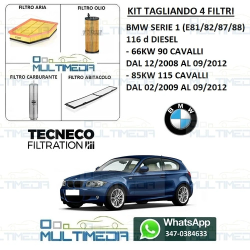 Tagliando filtri tecneco bmw - tagliando,