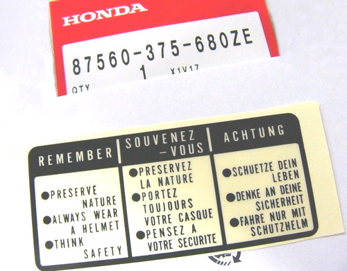Honda adesivo remember - honda,