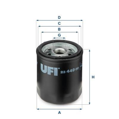 Filtro olio motore - olio, ufi