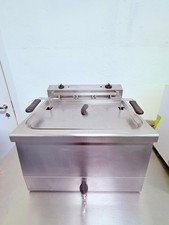 Friggitrice da pasticceria da banco 20 litri con scarico olio