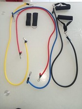 Set Elastici Fitness di Resistenza 4 Bande Elastiche Elastici da Pilates Elastic